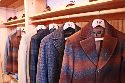 The beautiful row of coats